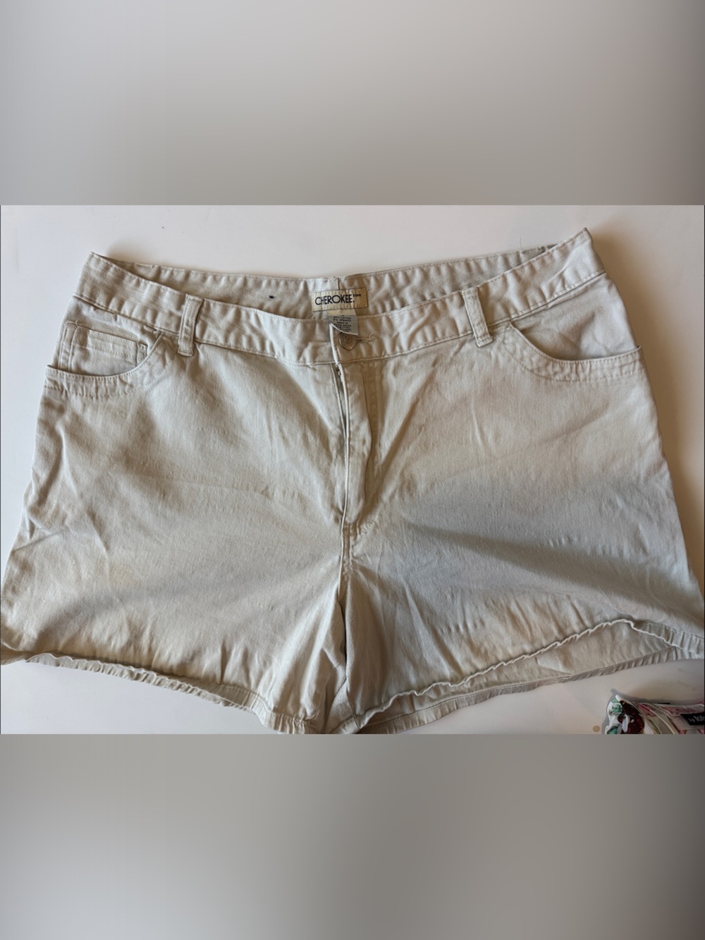 Cherokee Cream Women's Denim-Style Shorts